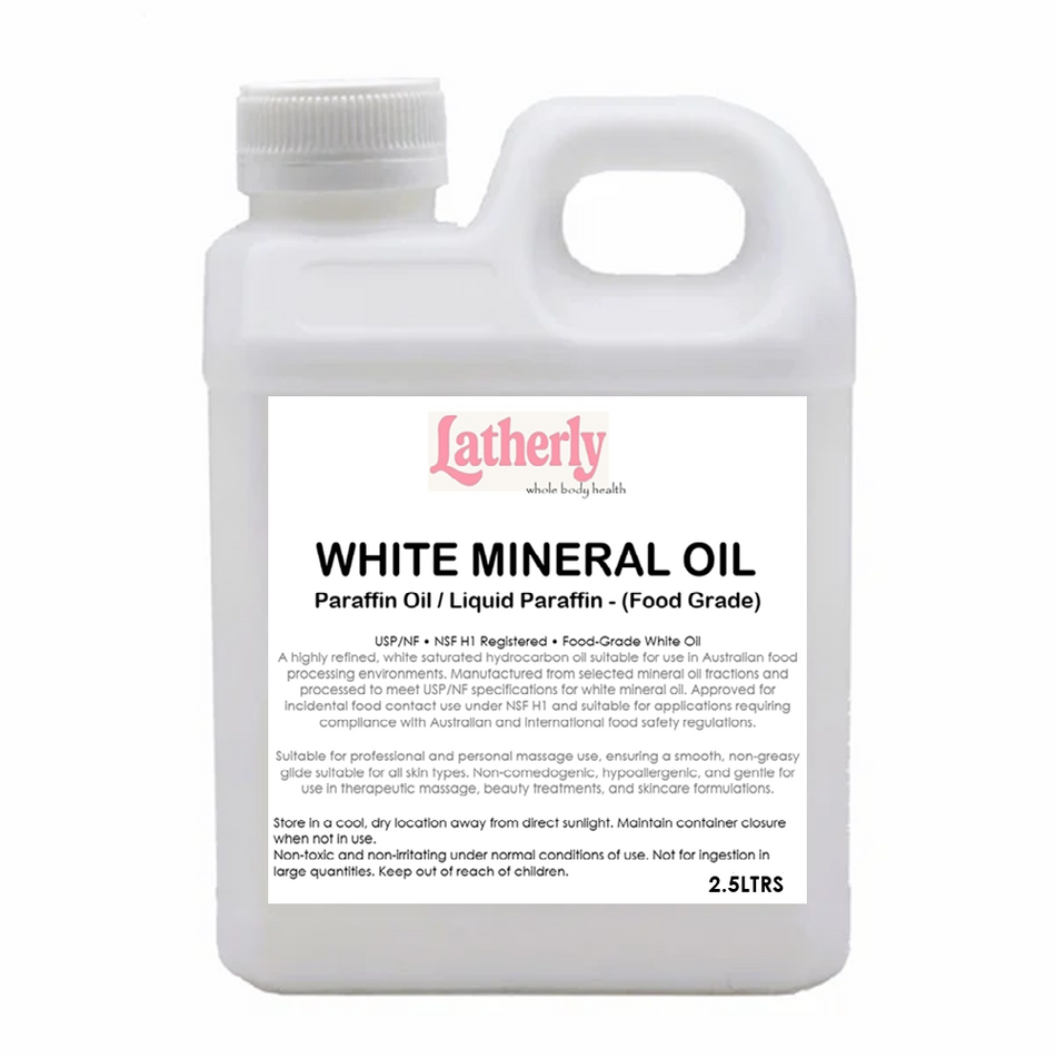 White Mineral Oil (Food Grade) – USP/NF & NSF H1 Registered Liquid Paraffin – 2.5 Litre