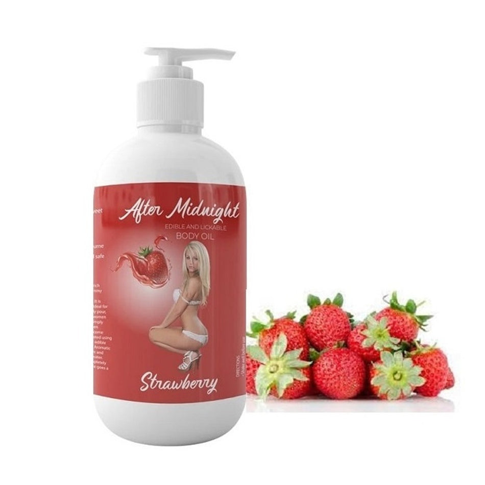 After Midnight – Strawberry Edible & Lickable Body Oil - 250ml