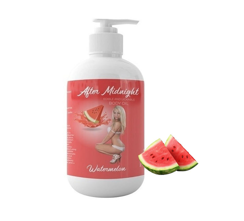After Midnight – Juicy Watermelon Edible & Lickable Body Oil - 250ml