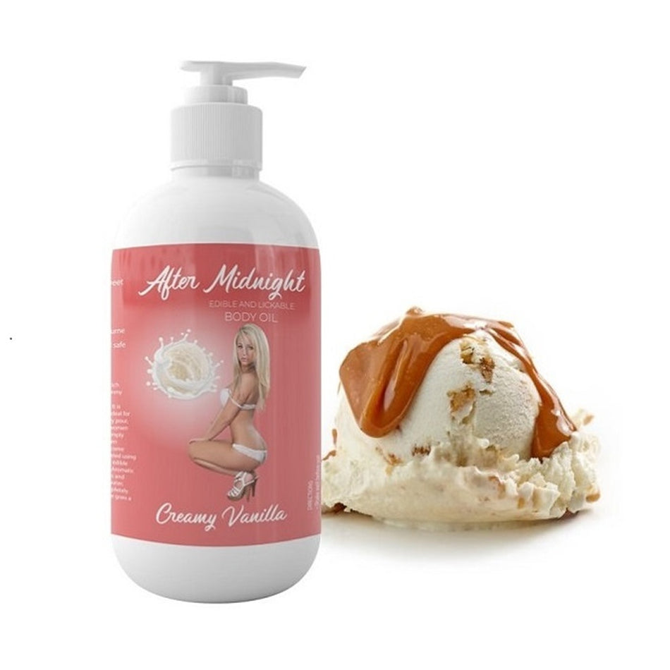After Midnight – Creamy Vanilla Edible & Lickable Body Oil - 250ml
