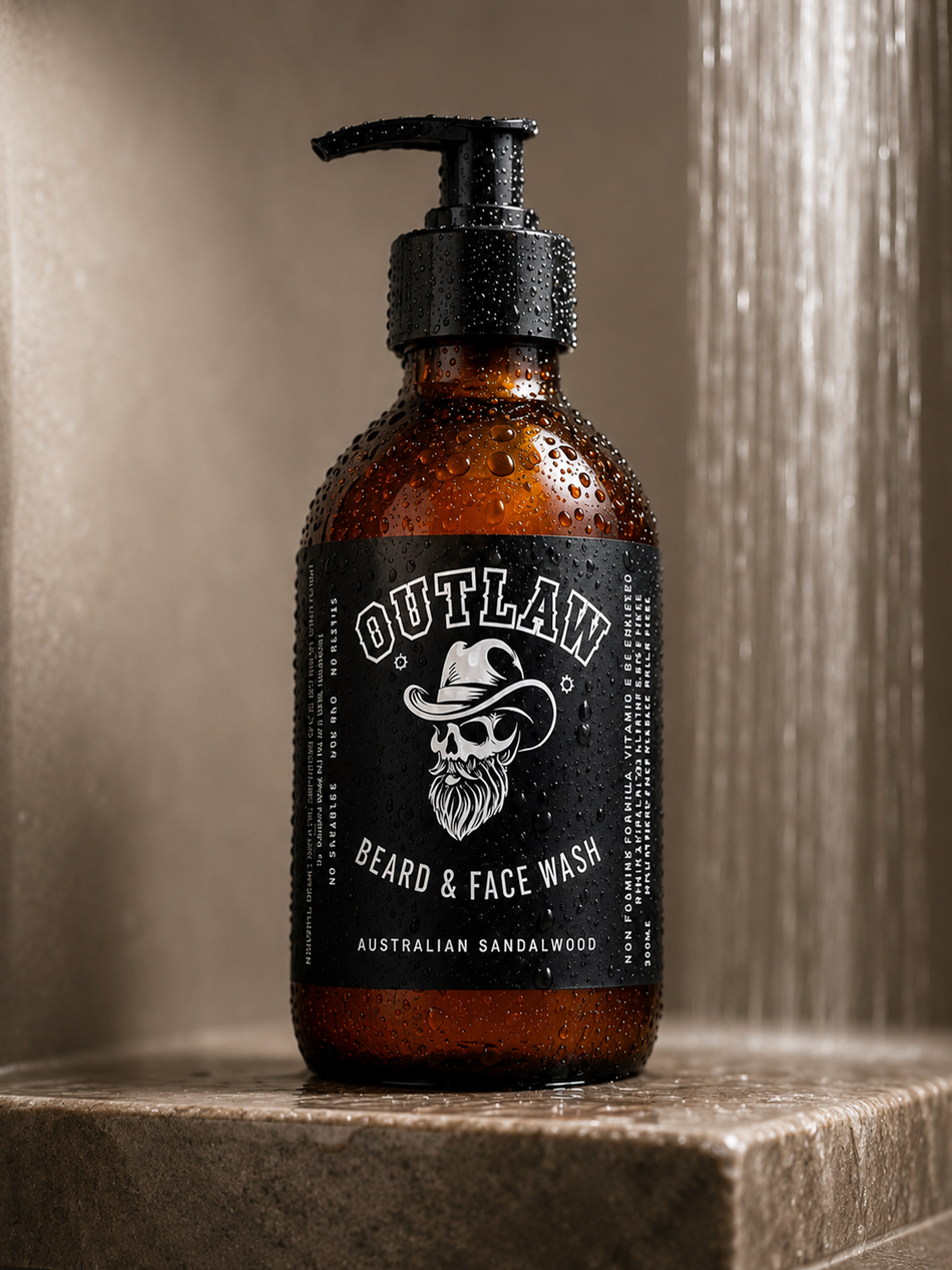 Outlaw Beard & Face Wash – Australian Sandalwood | 300ml