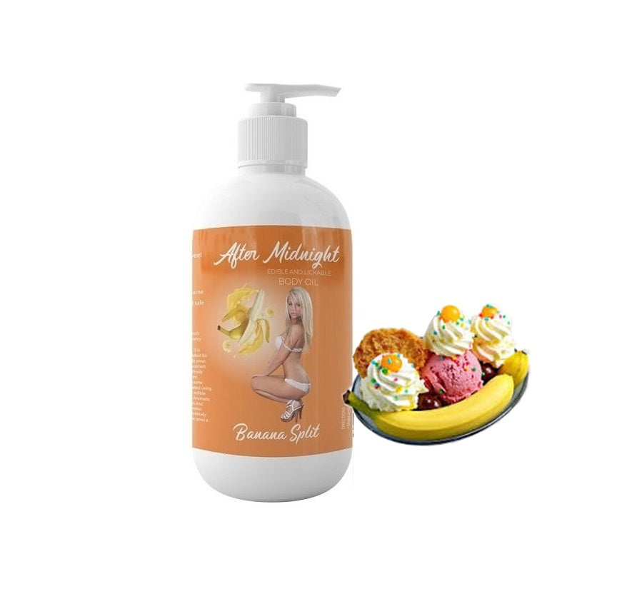After Midnight – Banana Split Edible & Lickable Body Oil - 250ml