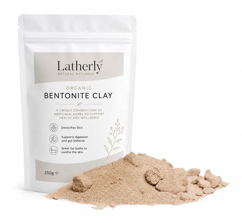 Latherly Premium Food Grade Bentonite Clay – 100% Pure Natural Clay Powder