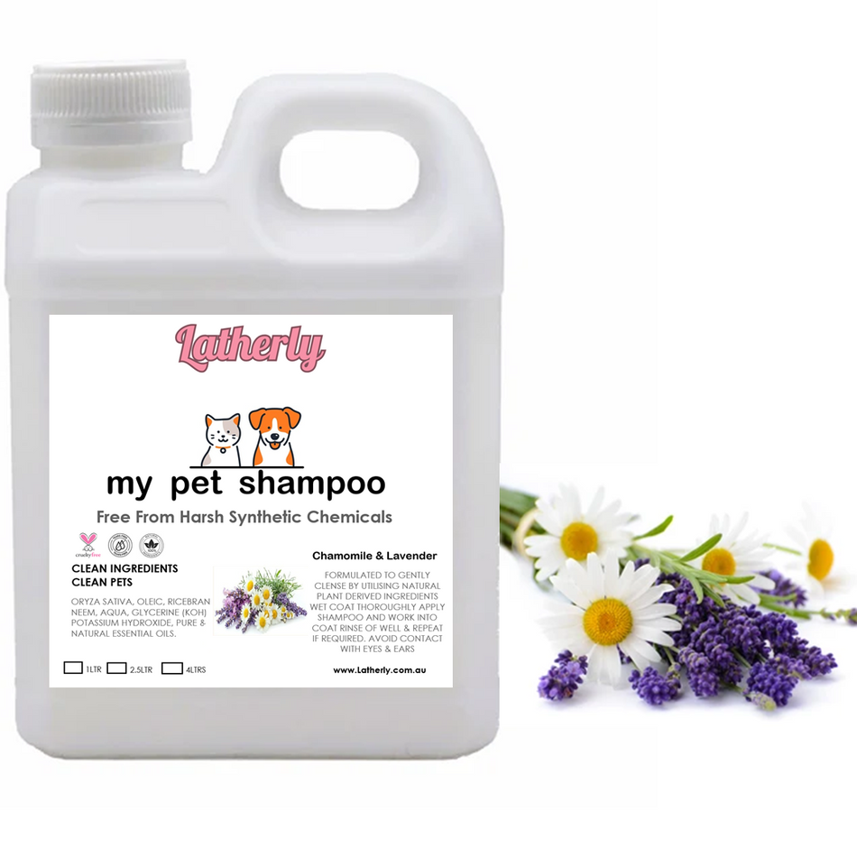 Latherly Natural Pet Shampoo Organic | Chamomile & Lavender Scented