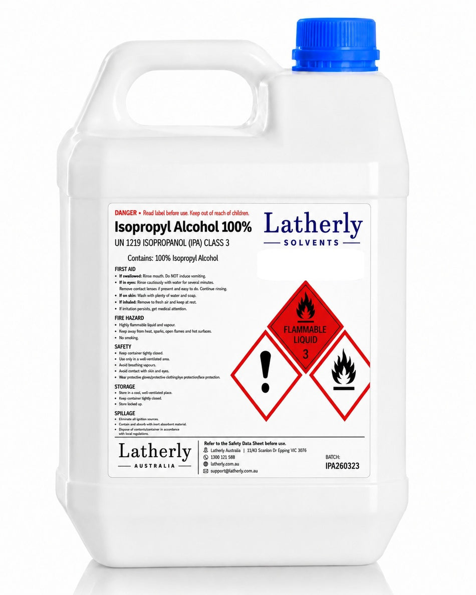 99.9% Isopropyl Alcohol (IPA) – High Purity | 1L, 2.5L, 5L, 10L & 20L