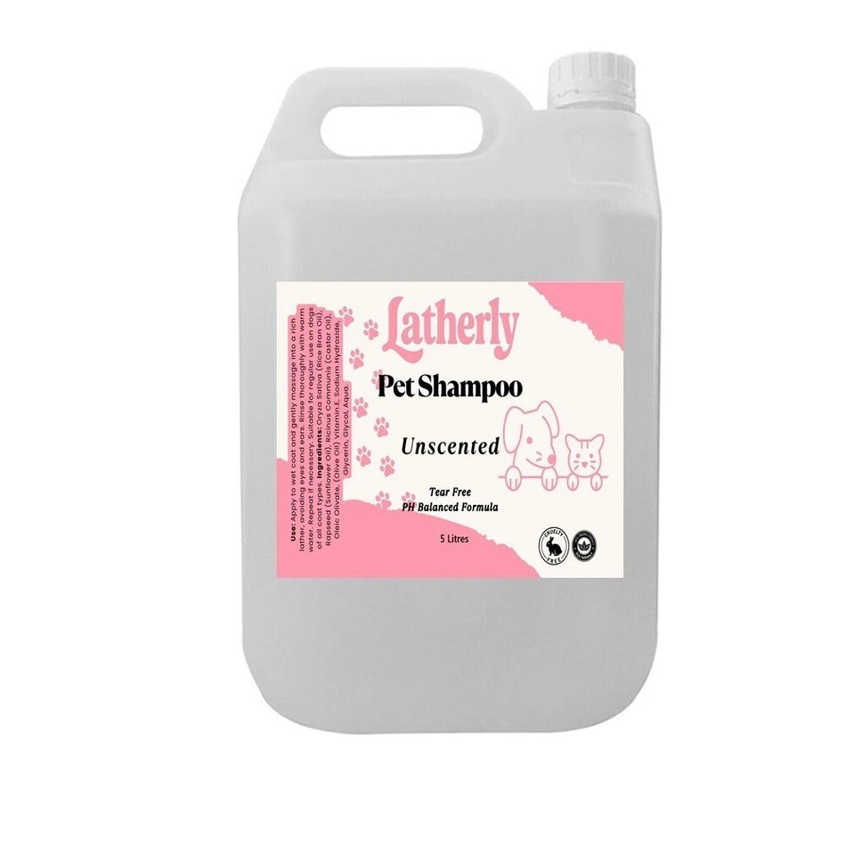 Latherly Natural Pet Shampoo Organic | Unscented & Soothing for All Pets