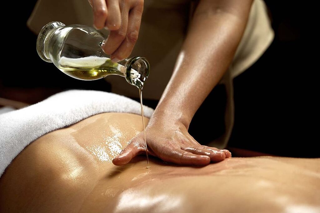 Latherly Premium White Mineral Massage Oil bottle with silky smooth, unscented formula for relaxing massages.