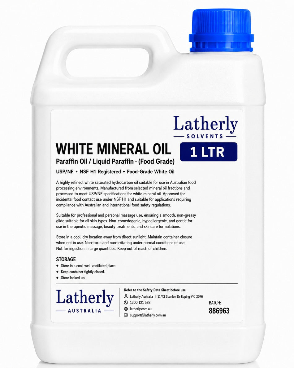 Latherly White Mineral Oil Food Grade Liquid Paraffin Oil