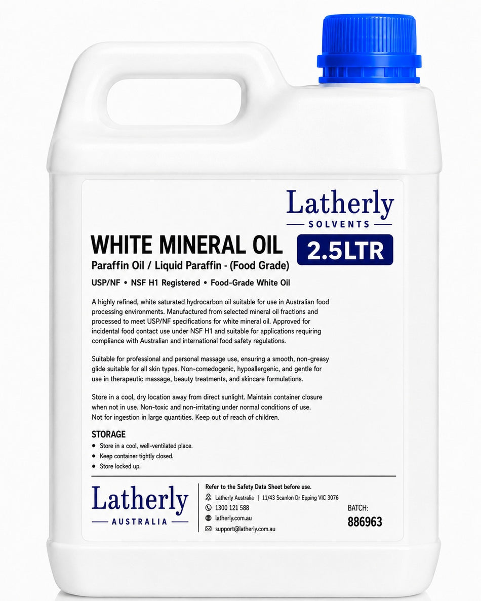 Latherly White Mineral Oil Food Grade Liquid Paraffin Oil