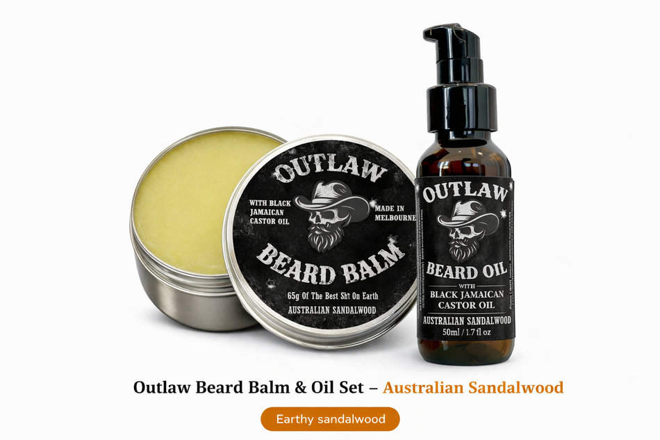 AUSTRALIAN SANDALWOOD Beard Balm & Beard Oil Set