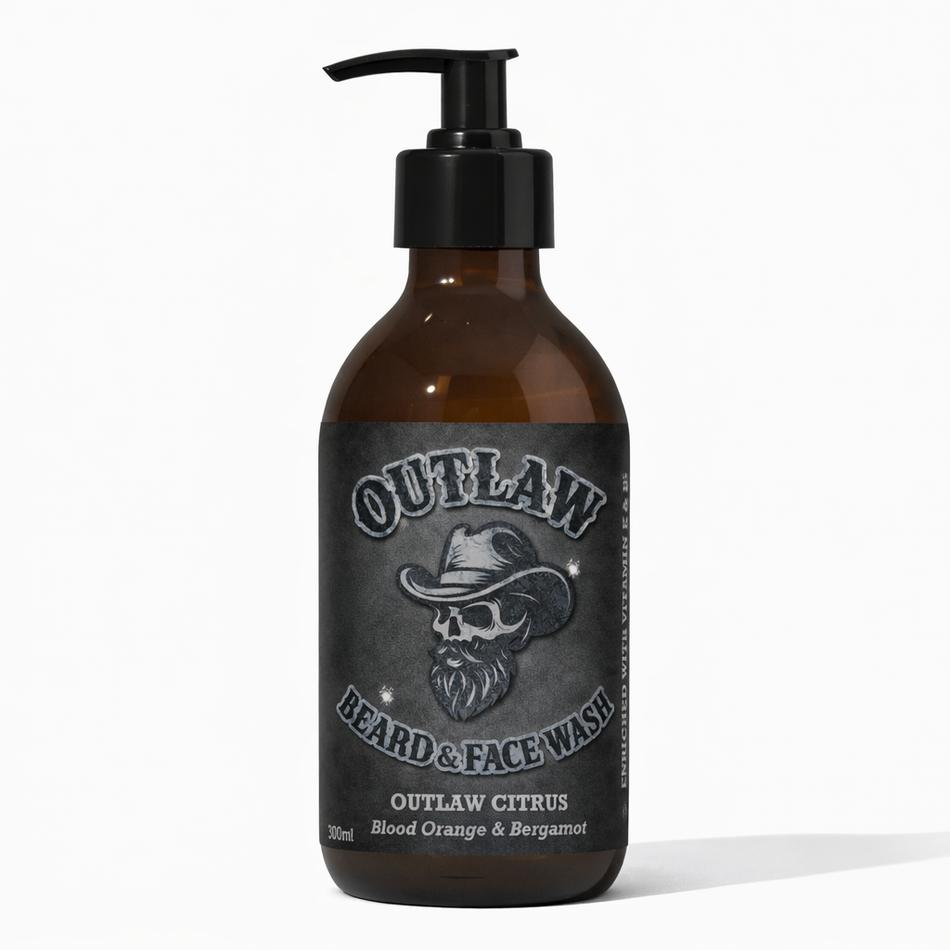 OUTLAW CITRUS Trio | Beard & Face Wash, Beard Oil & Beard Balm