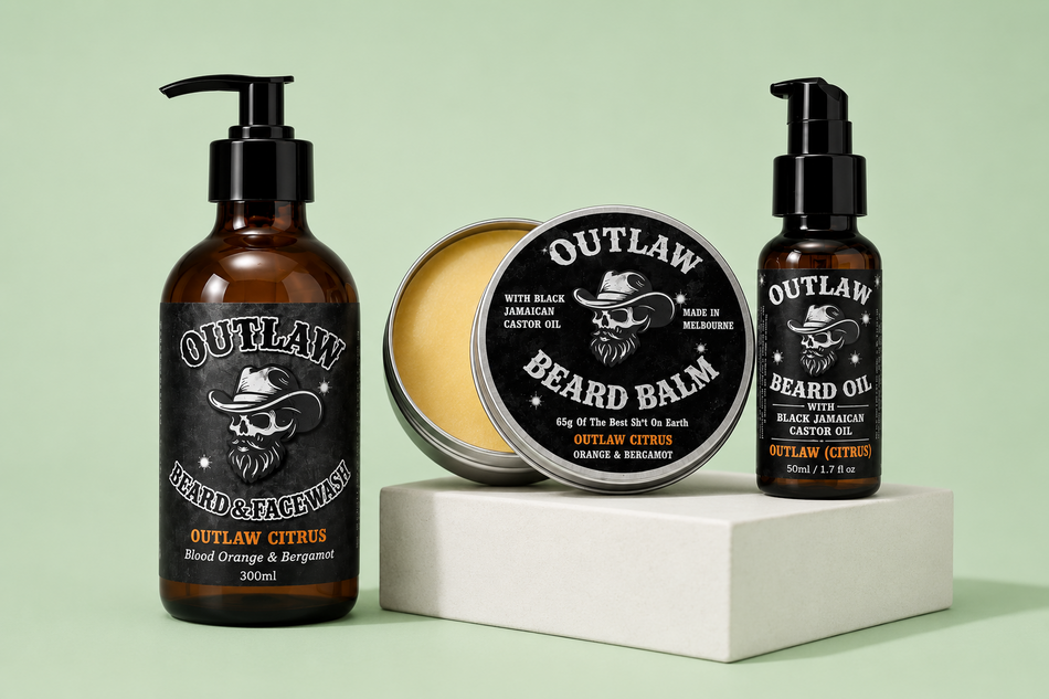 OUTLAW CITRUS | Beard & Frace Wash, Oil & Balm