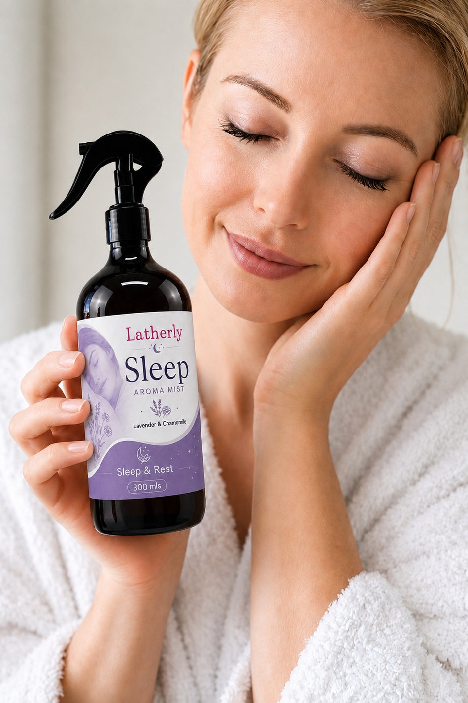 Latherly Sleep Aroma Mist 300 mL | Lavender & Chamomile | Pillow, Linen & Room Spray