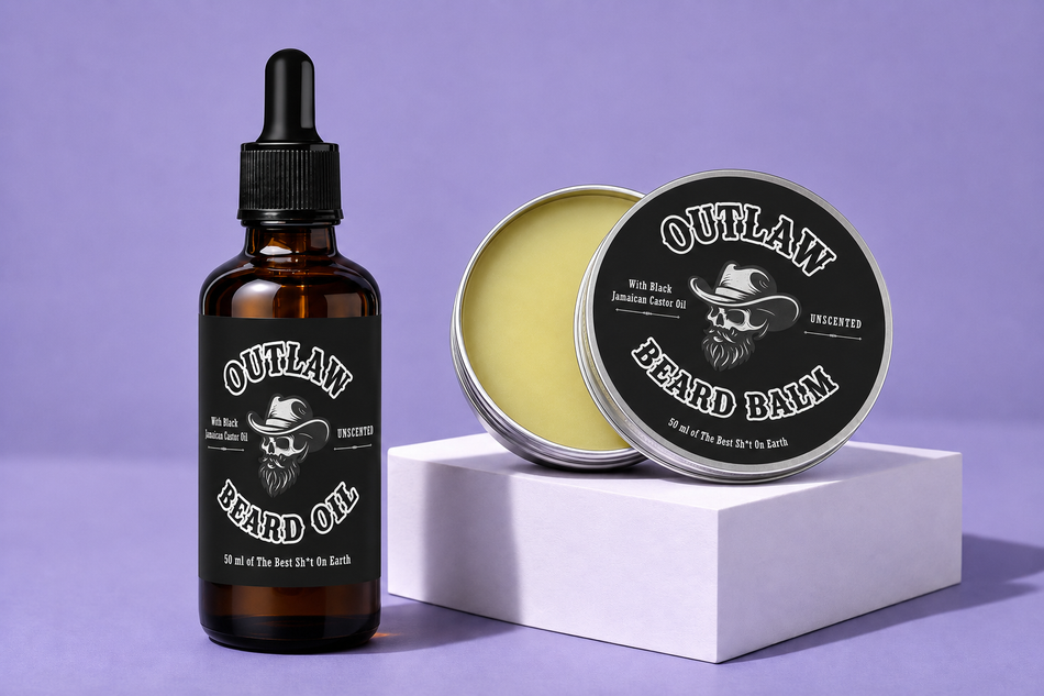 OUTLAW UNSCENTED - Beard Balm & Beard Oil Set