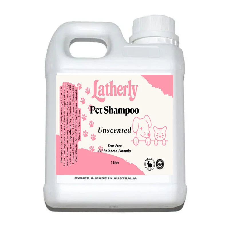 Latherly Natural Pet Shampoo Organic | Unscented & Soothing for All Pets