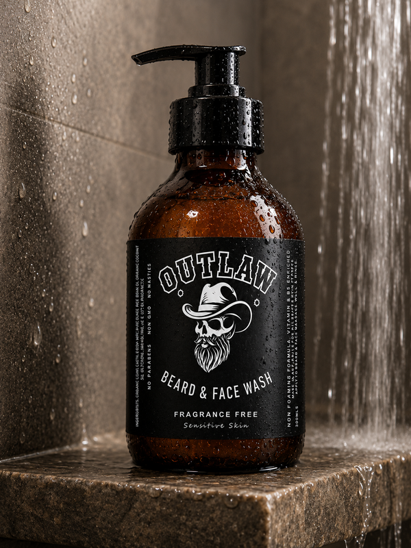 OutLaw Beard & Face Wash 300ml | Natural | Fragrance Free