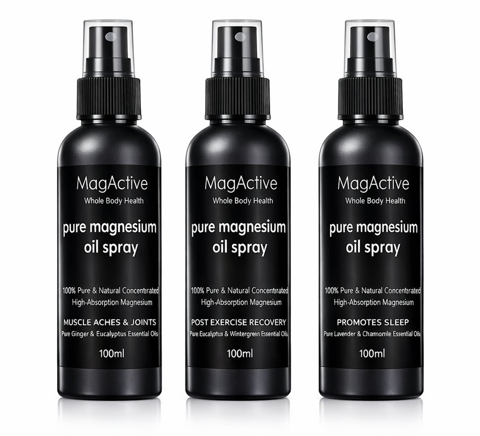 Magnesium Oil Spray| Set of 3| Travel Size 100ML