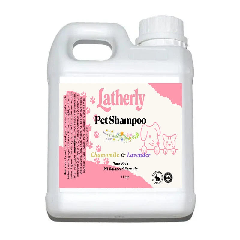 Latherly Natural Pet Shampoo Organic | Chamomile & Lavender