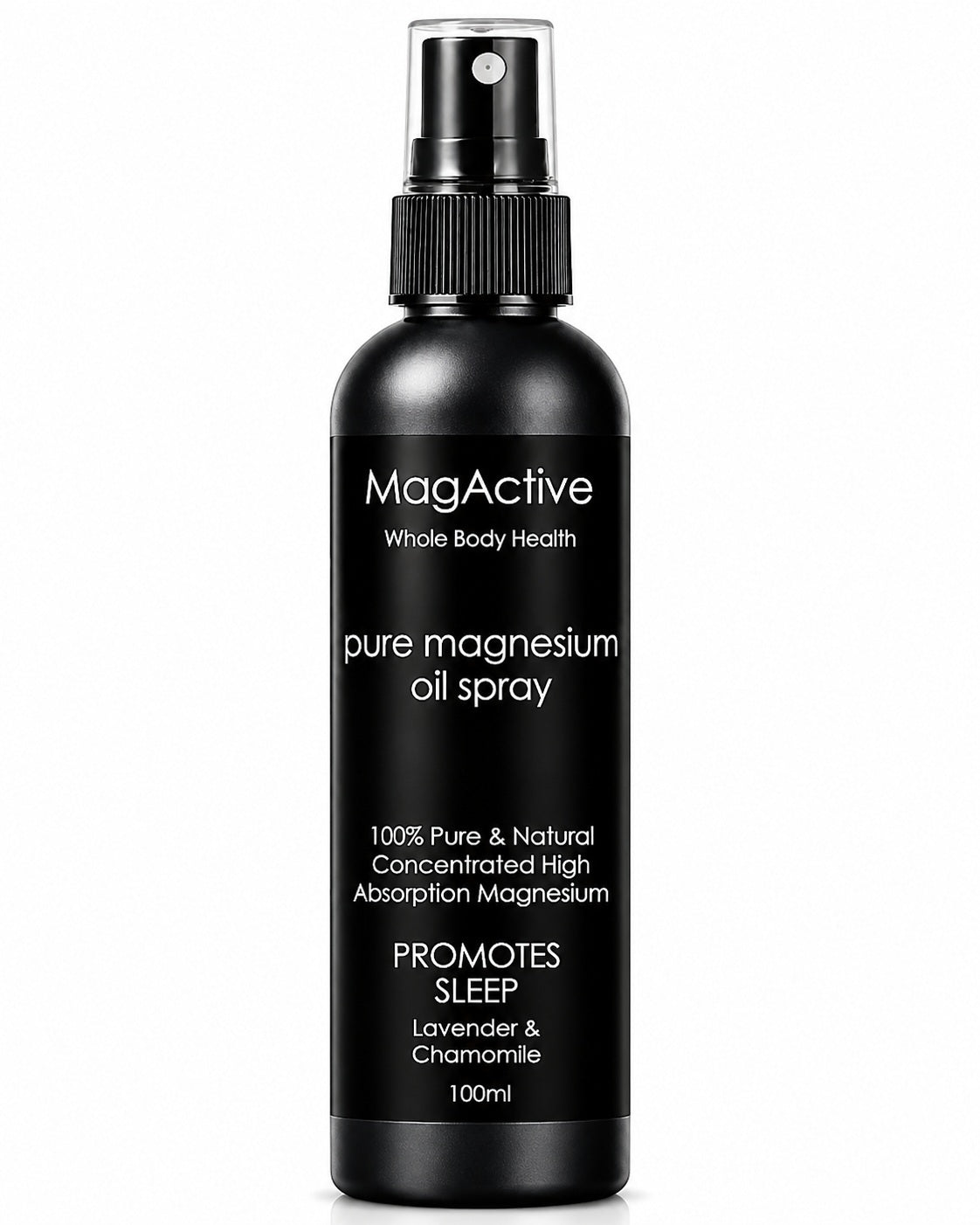 Latherly Magnesium Oil Sleep Spray with lavender in a 100ML travel size, designed for relaxation and restful sleep.